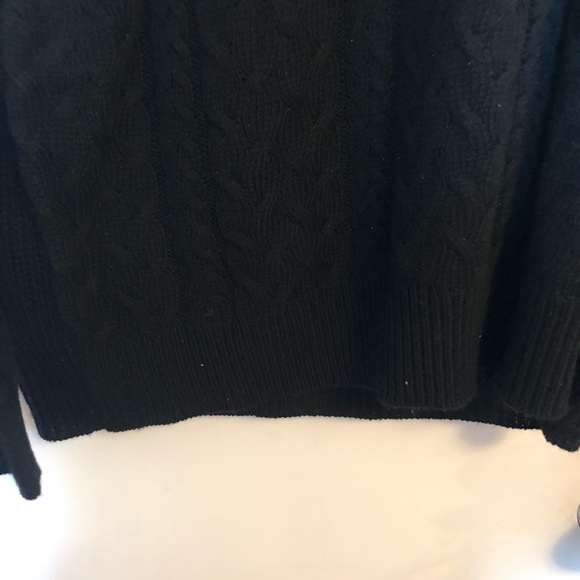 Joe Fresh Womens Black Wool Knit Sweater SZ L - Picture 3 of 8